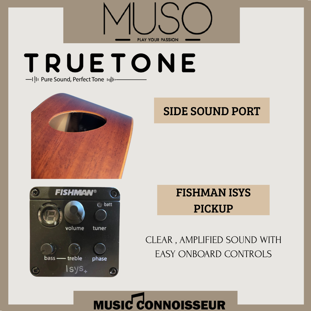 MUSO Virtuoso 40" Acoustic Guitar w/ Pickup (Natural)