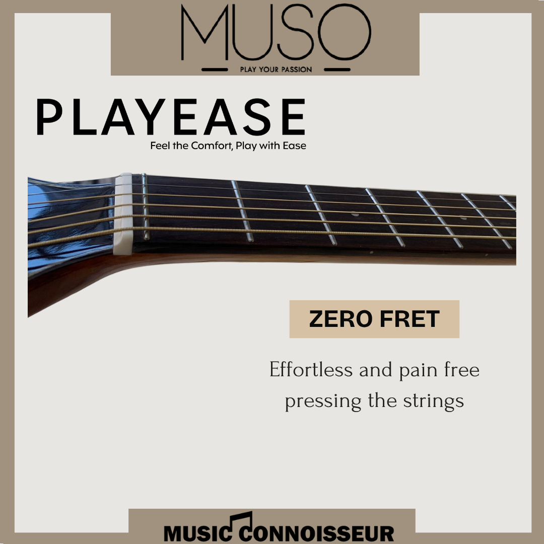 MUSO Virtuoso 40" Acoustic Guitar w/ Pickup (Walnut)