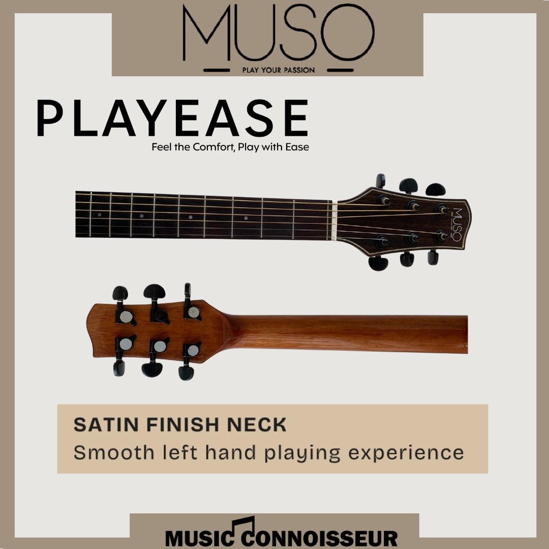 MUSO Virtuoso 40" Acoustic Guitar w/ Pickup (Walnut)
