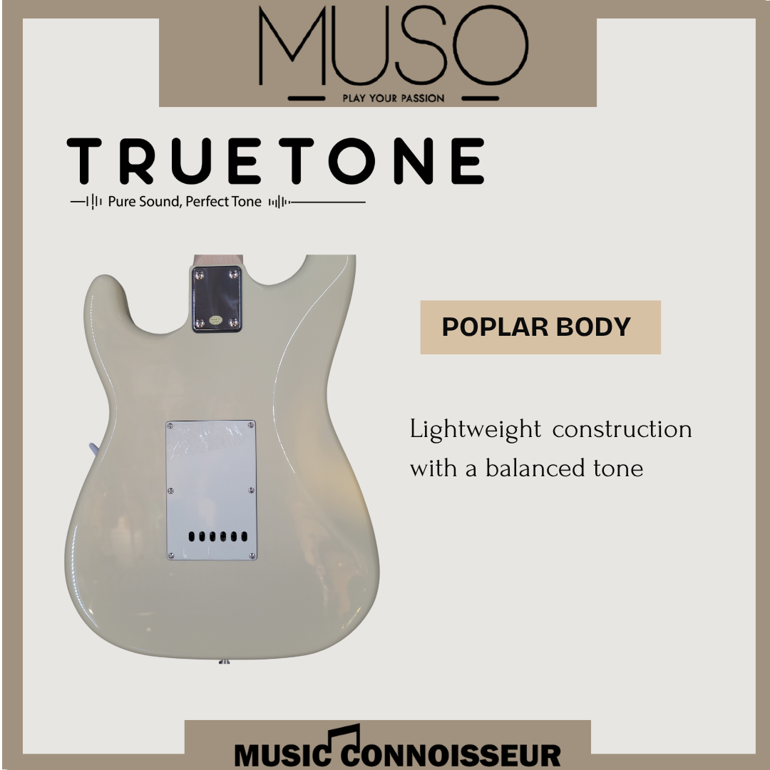 PX Allegro S-Style Electric Guitar (White)