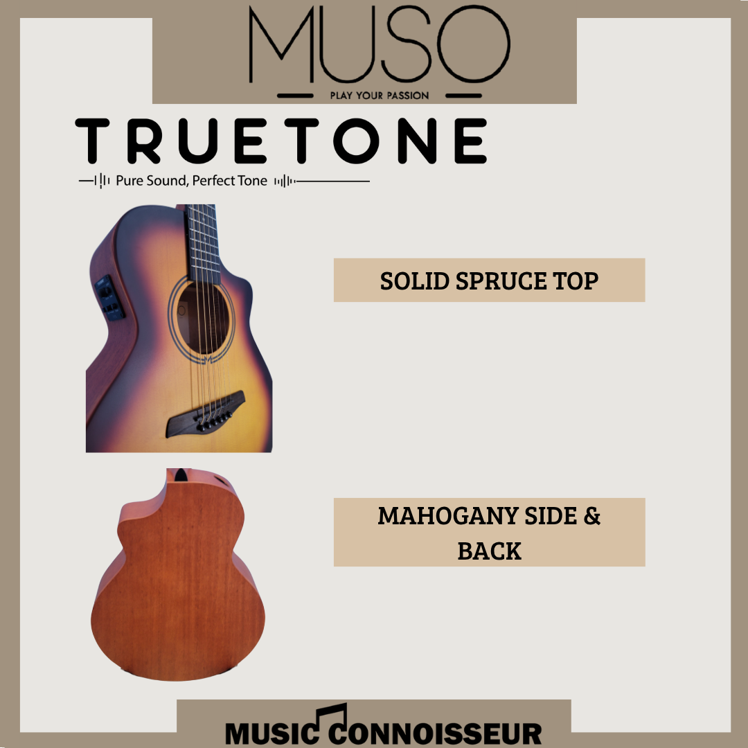 MUSO Allegro 40" Acoustic Guitar w/ Pickup (Sunburst)