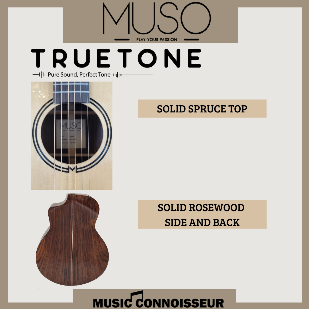 MUSO Maestro 40" Acoustic Guitar w/ Pickup (Natural)