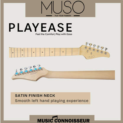 PX Allegro S-Style Electric Guitar (Black)