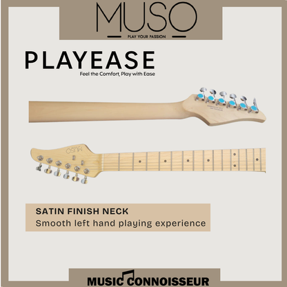 PX Allegro S-Style Electric Guitar (White)