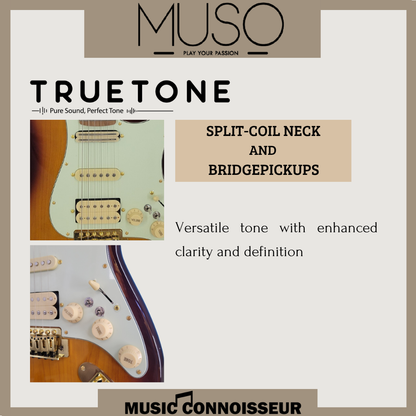 PX Virtuoso S-Style Electric Guitar (Sunburst)